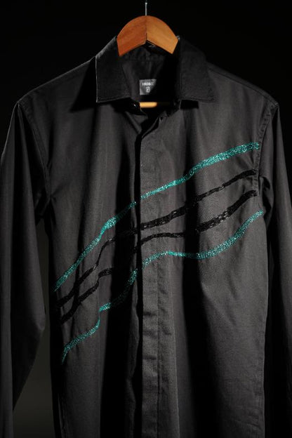 WAVES OF LIFE BRODÉE SHIRT